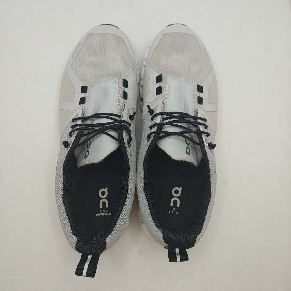 On Cloud 5 Waterproof Womens Size 8 Running Shoes Glacier Grey White - Picture 5 of 10